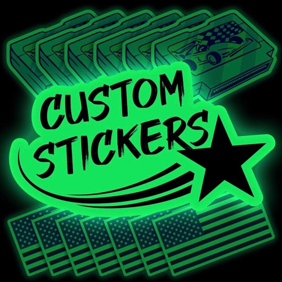 Office | Custom Glow In The Dark Stickers 5 Set Stickers 4 X 5 | Poshmark